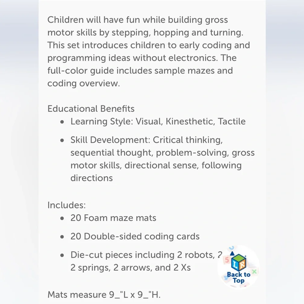 New! Learning Resources Let's Go Code! Activity Set, 50 Pieces, Ages 5+